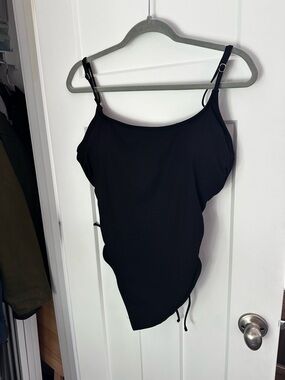 NWT shade + shore black one piece swimsuit